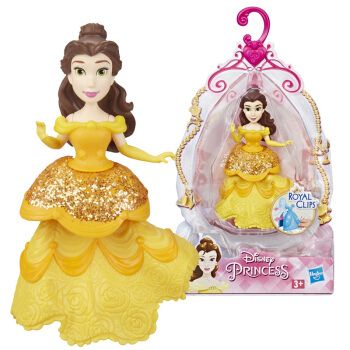 Hasbro E3085 Disney Princess Royal Clips Мини-кукла "Принцесса Диснея", Белль