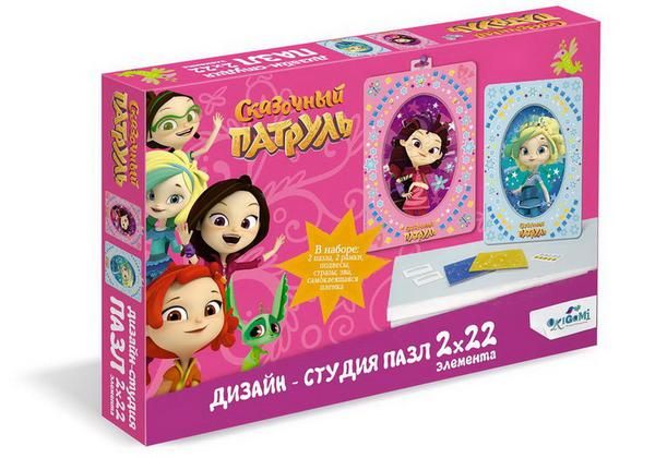  ORIGAMI 05359 Набор пазлов 2х22 Дизайн-студия Диптих Сказочный патруль Варя и Снежка