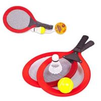 ABtoys (АБтойс) S-00178 Бадминтон и теннис, 2 в 1, 4 предмета, в сетке