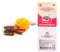 ABtoys (АБтойс) PT-01448 Игровой набор ABtoys Помогаю Папе Строительная каска и набор инструментов (молоток и другие)