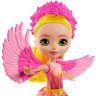 Mattel GYJ04 Энчантималс Кукла Фалон Феникс с любимой зверушкой, 15 см