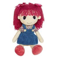 Maxitoys MT-HH-R9068E2 Dolls Мягкая кукла Стильняшка с малиновыми волосами, 40 см