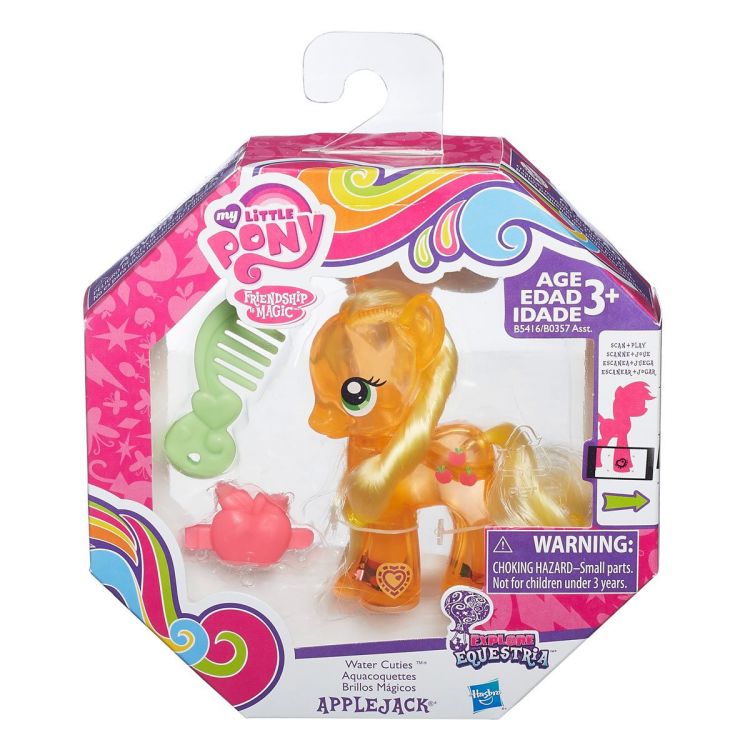 Hasbro B5416 MLP Серия "Water Cuties" Пони с блестками Эпл Джек