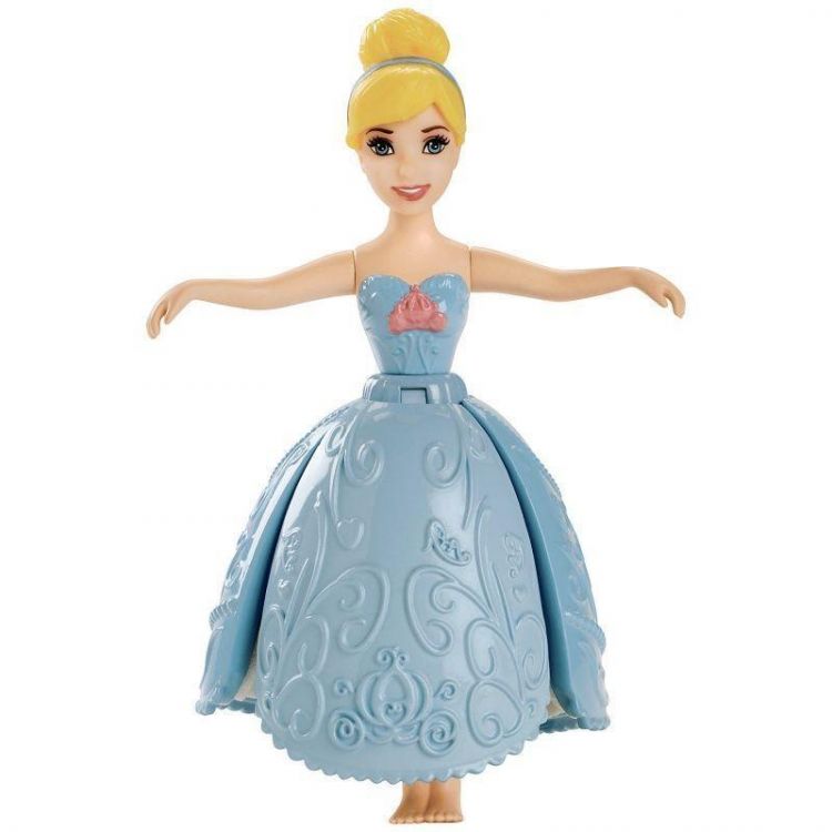 Mattel BDJ59 Мини-кукла "Принцесса Диснея" для игры в ванной, Золушка