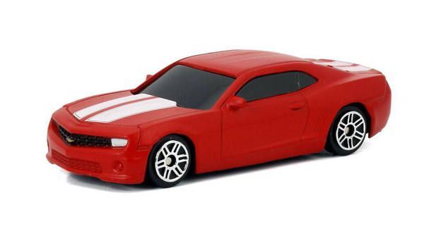 RMZ City 344004SM(B) Машина металлическая Chevrolet Camaro, 1:64, цвет матовый красный