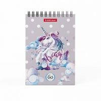 ErichKrause 49660 Блокнот на спирали Dream Unicorn, А6, 60 листов, клетка