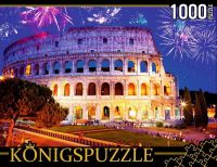 Konigspuzzle ГИК1000-8226 Пазл Ночной Колизей Италия, 1000 элементов