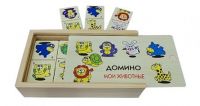 Рыжий Кот ИД-1475 Игрушка деревянная Домино "Мои животные"