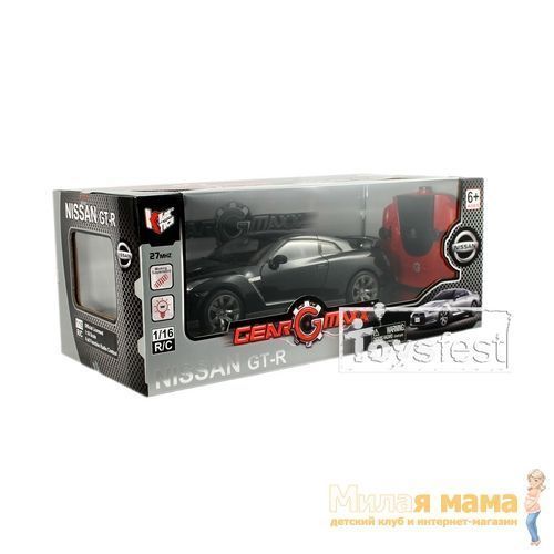 6618-857a_black-ast6618-857a-85071-0-360.jpg KidzTech 85071 Радиоуправляемый автомобиль Nissan GTR, 1:16, черный