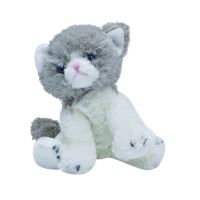 Мягкая игрушка Teddykompaniet котенок 20 см, бело-серый