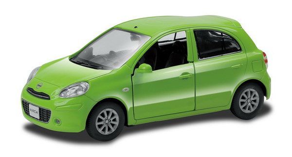 RMZ City 554011-GN Машина металлическая Nissan March, 1:32, цвет зелёный
