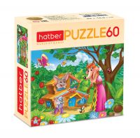 Hatber 60ПЗ5-10710 Пазл Hatber Теремок 60 элементов 230х165мм