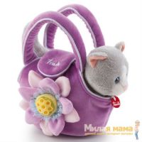 Trudi Pets 29729 Мягкая игрушка Котенок в сумочке, 15см