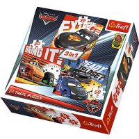 Trefl 34819 Набор пазлов 3 в 1 "Тачки", 20+36+50 деталей