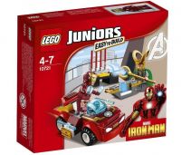 Lego Juniors 10721 Конструктор Лего Джуниор Железный человек против Локи, 66 деталей
