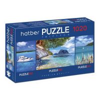 Hatber Т1020ПЗ2-19139 Пазл Триптих "Premium" Яхты, 260+500+260 элементов