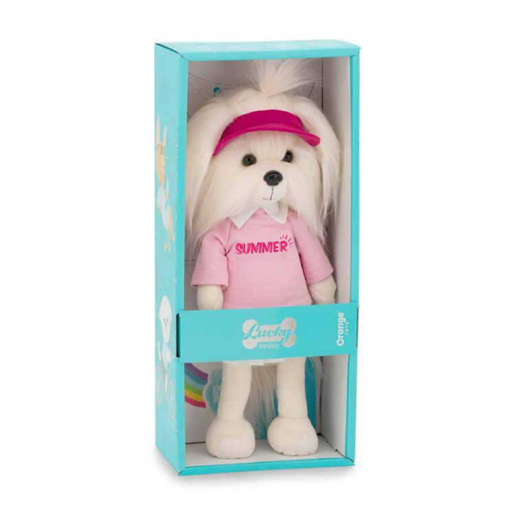 Orange Toys LD4/096 Мягкая игрушка Orange Toys Собачка Lucky Mimi: Summer 37 см, коробка 44 см