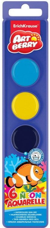 Краски акварельные Artberry Neon 6 цветов