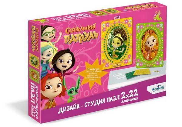 ORIGAMI 05360 Набор пазлов 2х22 Дизайн-студия Диптих Сказочный патруль Аленка и Маша