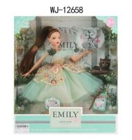 ABtoys (АБтойс) WJ-12658 Кукла ABtoys Emily Мятная серия с серым котенком и аксессуарами 30см