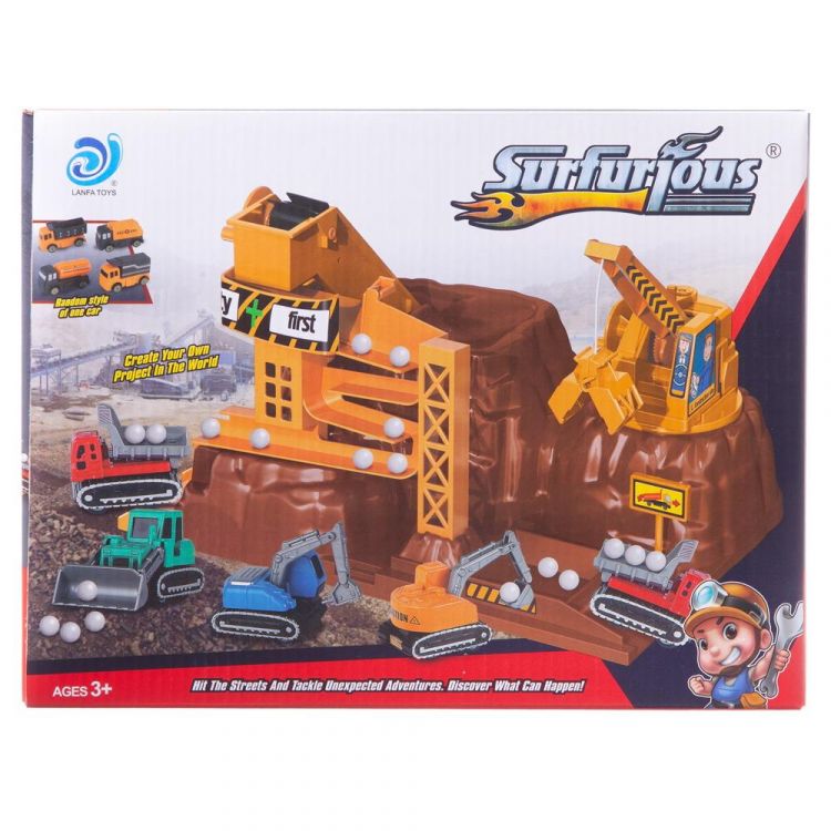 Junfa WA-14531 Игровой набор Junfa На стройке с подъемными механизмами и машинкой, большой