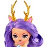 Mattel FXM75 Энчантималс Кукла Данесса Оления с любимой зверушкой, 15 см