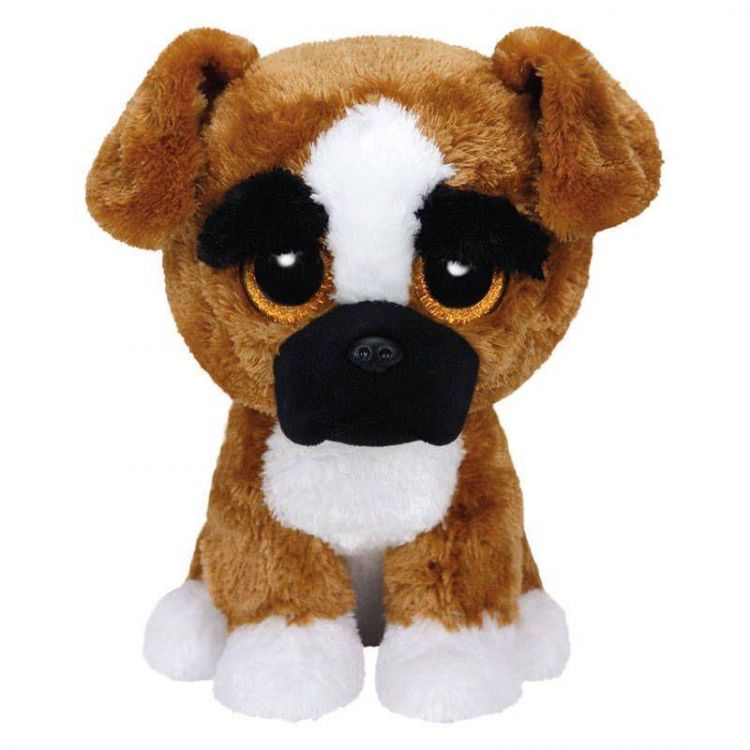 TY 37053 Beanie Boo's Мягкая игрушка Щенок боксера Brutus, 25 см