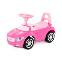 ПОЛЕСЬЕ П-84477 Каталка автомобиль "SuperCar" №1 со звуковым сигналом (розовая)