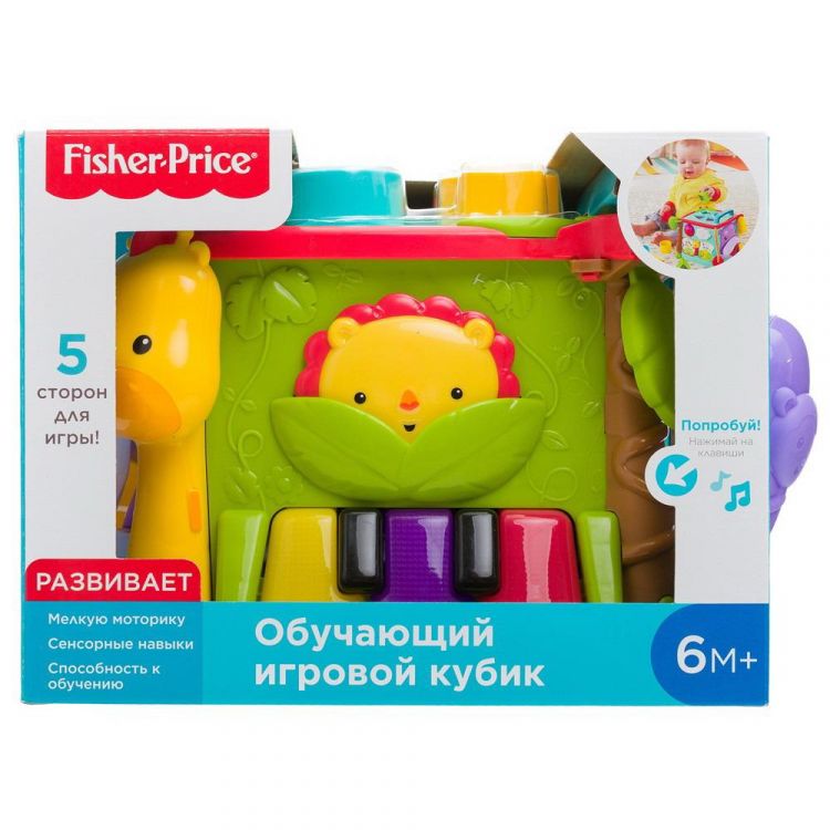Mattel GHT89 Развивающая игрушка Mattel Fisher-Price Большой музыкальный игровой куб