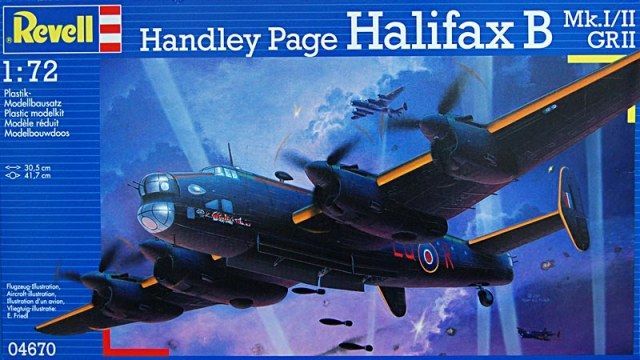 Revell 04670 Сборная модель Бомбардировщик Хендли Пейдж Галифакс Mk.I/II, 1:72