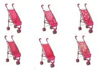 MELOBO 8838 Коляска для кукол с ремешками для фиксирования куклы  43*26*55 см, Buggy Boom Mixy