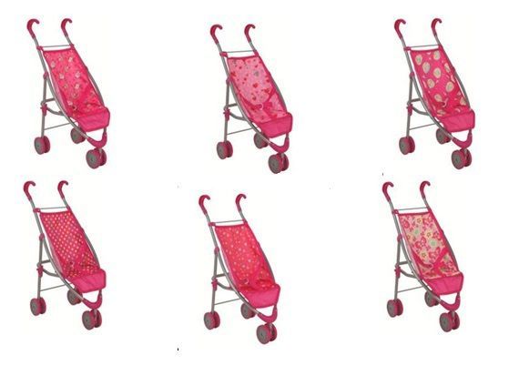 MELOBO 8838 Коляска для кукол с ремешками для фиксирования куклы  43*26*55 см, Buggy Boom Mixy