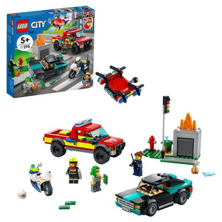 LEGO (Лего) 60319-L Конструктор LEGO CITY Fire Пожарная бригада и полицейская погоня LEGO (Лего) 60319-L Конструктор LEGO CITY Fire Пожарная бригада и полицейская погоня