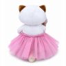 BUDI BASA LK24-036 Мягкая игрушка Кошечка Ли-Ли с букетом, 24 см