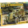 Звезда 3617 Сборная модель Советский бронеавтомобиль"БА-10", 1:35
