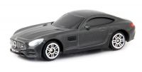 Uni-Fortune 344992SM(F) Машина металлическая RMZ City 1:64 Mercedes-Benz GT S AMG 2018, без механизмов, чёрный матовый цвет