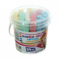 CENTRUM 87102 Мел цветной "Фиксики", 25 шт, в ведерке