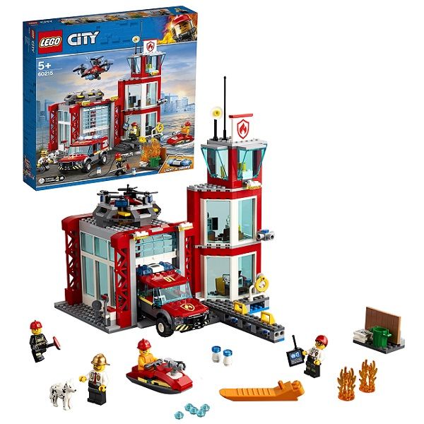 Lego City 60215 Конструктор Лего Город Lego Fire Пожарное депо, 509 деталей