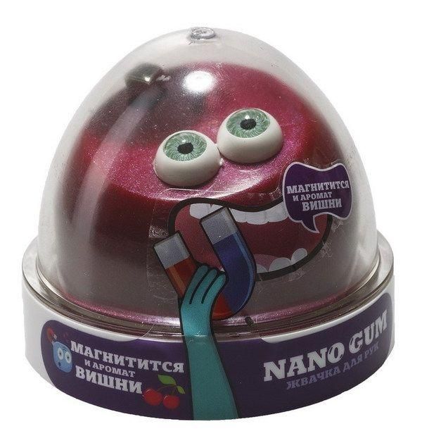 Фабрика игрушек NGAVM50 Жвачка для рук "Nano gum" магнитится, с ароматом Вишни", 50 гр.