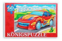 Konigspuzzle ПК60-5785 Пазл Крутая машинка, 60 элементов