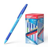 ErichKrause 42751ЕК Ручка шариковая R-301 Neon Stick&Grip 0.7, цвет чернил синий
