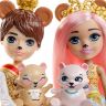 Mattel GYJ07 Энчантималс Игровой набор Брейли Миша и Бэннон Миша с питомцами