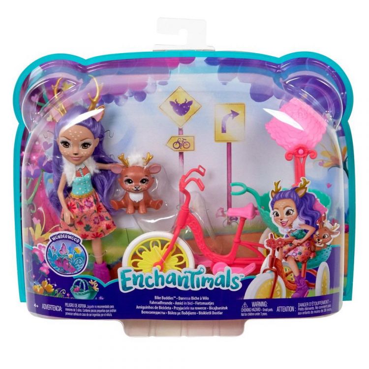Mattel GJX30 Игровой набор Mattel Enchantimals с питомцем и транспортным средством Велосипедисты Mattel GJX30 Игровой набор Mattel Enchantimals с питомцем и транспортным средством Велосипедисты