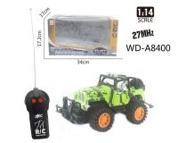 JUNFA 2806-16A Машинка р/у 2CH 1:14, цвет зеленый 34х17,2х17 см