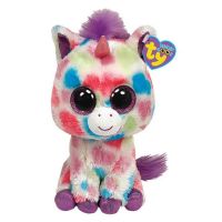 TY 36982 Beanie Boo's Мягкая игрушка Единорог Wishful, 25 см