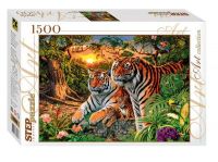 Step Puzzle 83048 Пазл Сколько тигров?, 1500 деталей