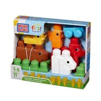 Mega Bloks 08423 Набор кубиков "Зоопарк", 11 деталей