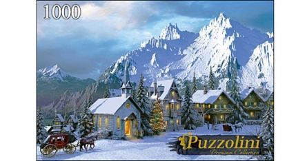 Puzzolini 7737 Пазл Доминик Дэвисон Зима в Альпах, 1000 элементов