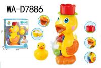 JUNFA 666(546) Игрушка для ванной. Мельница- горка "Утенок", 27х12,5х33 см