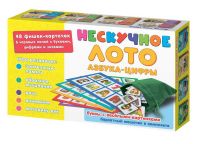 Нескучные игры 8116 Настольная игра Нескучные игры Нескучное лото Азбука-цифры